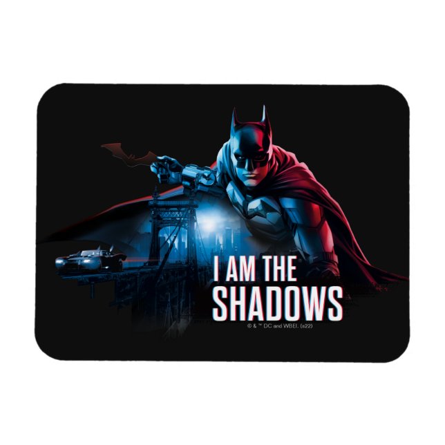 The Batman Character Graphic - Ich bin die Schatte Magnet (Horizontal)