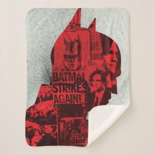 The Batman Newspaper Silhouette Sherpadecke