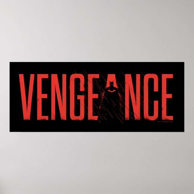 The Batman Vengeance Silhouette Poster (Vorne)