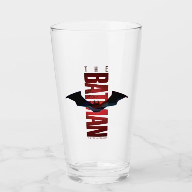 The Batman Vertical Logo Glas (Vorderseite)
