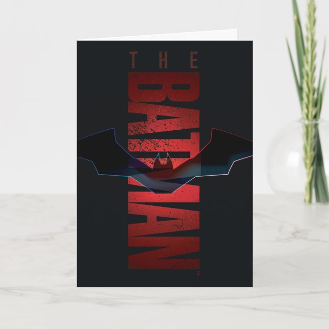 The Batman Vertical Logo Karte (Vorderseite)
