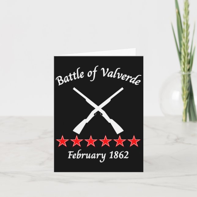 The Battle Of Valverde New Mexico 1862 Civil Battl Karte (Vorderseite)