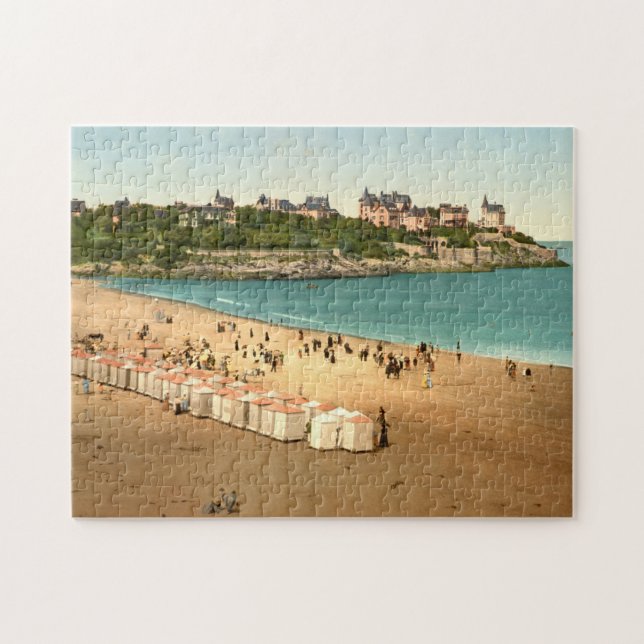 The Beach Dinard France Puzzle (Horizontal)