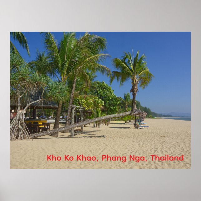 The Beach, Kho Ko Khao, Phang Nga Postcard Poster (Vorne)