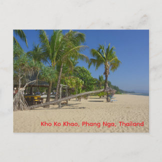 The Beach, Kho Ko Khao, Phang Nga Postcard Postkarte