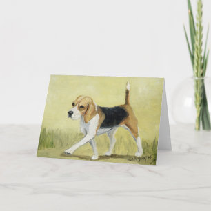 "The Beagle Strut" Grußkarte Karte