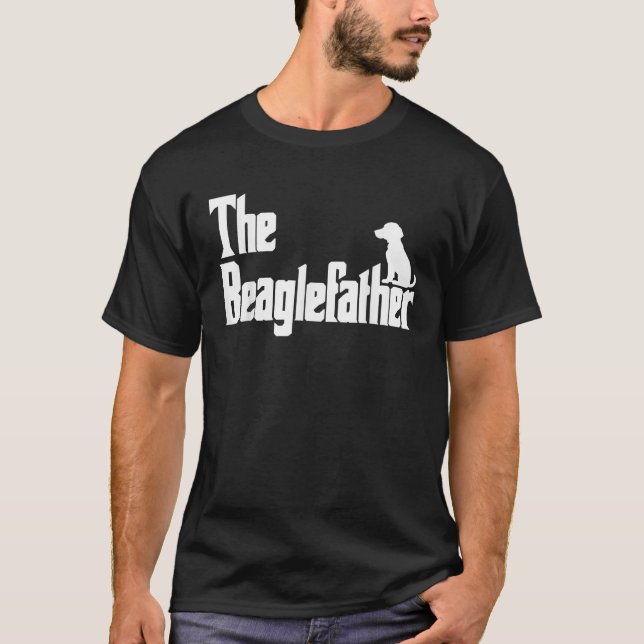 The BeagleFather Funny Beagle Dad Men Gifts  T-Shirt (Vorderseite)