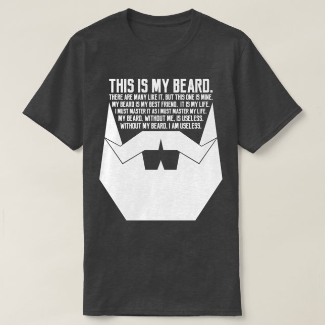 The Beard Creed White Classic TShirt (Design vorne)