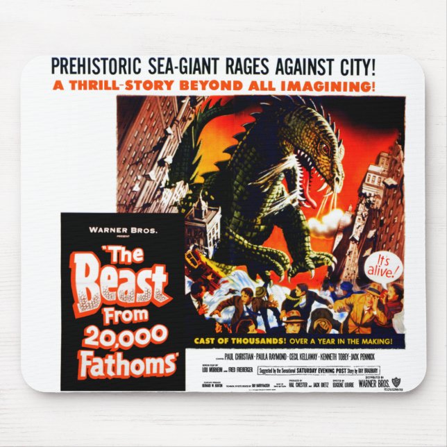The Beast: From 20,000 Fathoms Mousepad (Vorne)