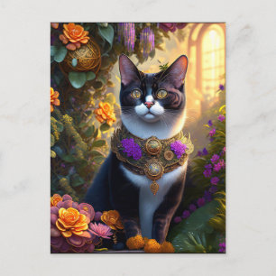 the beautiful cat postkarte