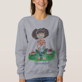 The Beautiful Collection Sweatshirt: Bücherwurm Sweatshirt