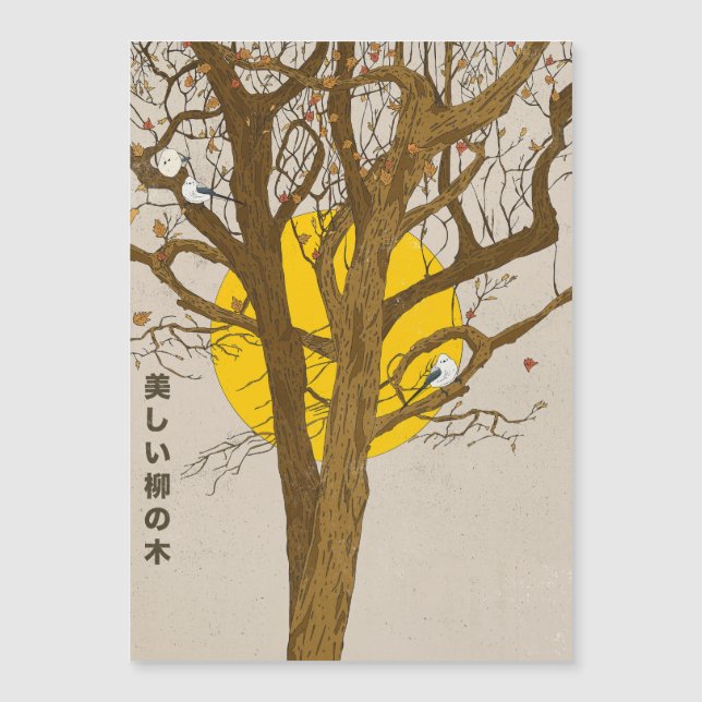 The Beautiful Willow Tree Magnetkarte (Vorderseite)