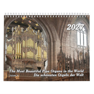The Beauty of Pipe Organs 2026 - Ein Orgelkalender Kalender