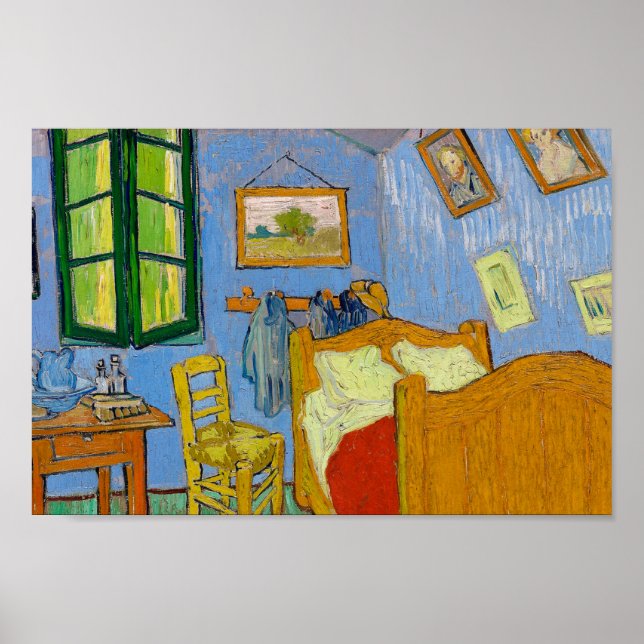 The Bedroom by Vincent van Gogh Poster (Vorne)