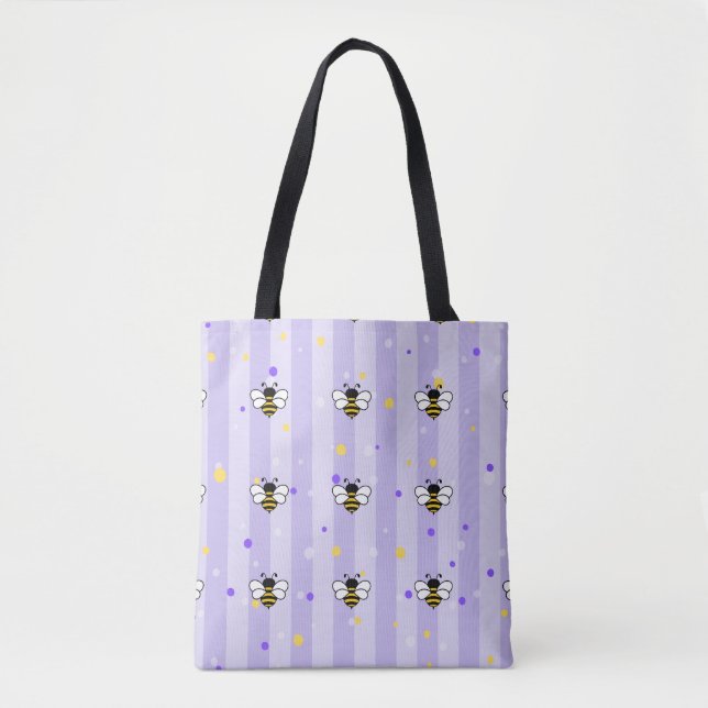 The bees in lilac background (Vorderseite)