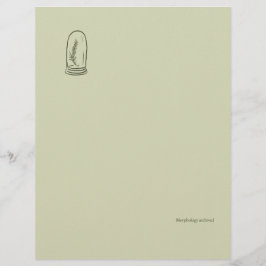 The Bell Jar- Botanists Pause- Minimal Briefbogen