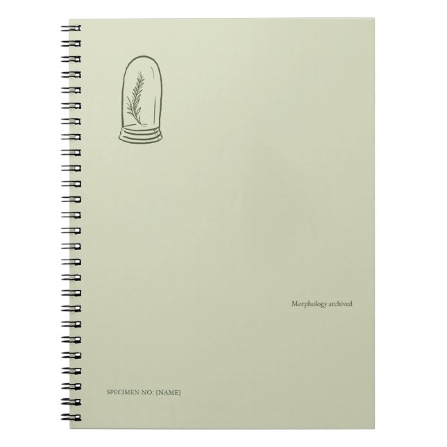 The Bell Jar- Botanists Pause- Minimal  Notizblock (Vorderseite)