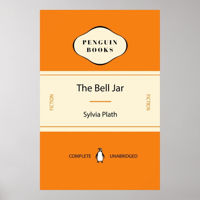The Bell Jar von Sylvia Plath Penguin Classic Cove Poster (Vorne)