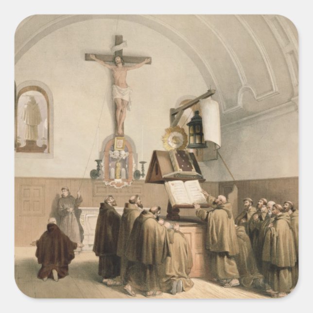 The Bell Ringers im Oratorium der Kapuziner, Quadratischer Aufkleber (Vorderseite)