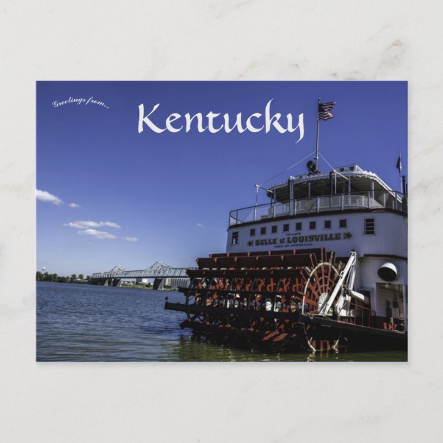 The Belle of Louisville in Loiusville Kentucky Postkarte (Vorderseite)