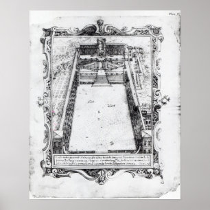 The Belvedere Court at the Vatican Rome, 1581 Poster