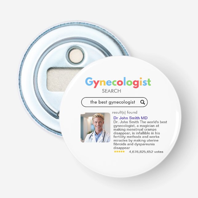 the best GYNECOLOGIST votes resutls Flaschenöffner (Vorderseite)