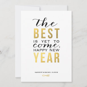 The Best is Yet to Come New Year Card Feiertagskarte