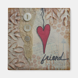 "The Best Mirror" Art Magnet von Nancy Lefko