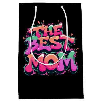 The best mom Stil Mittlere Geschenktüte