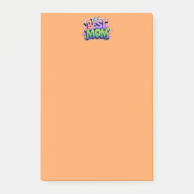 The best mom Stil Post-it Klebezettel (Vorderseite)