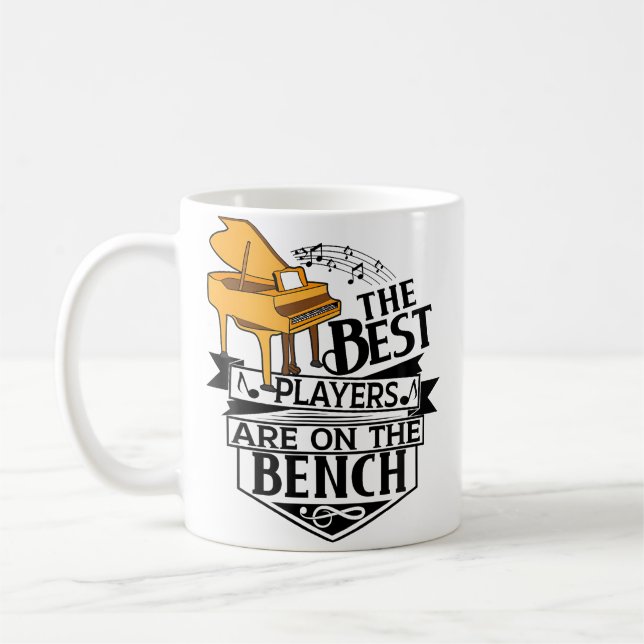 The Best Players Are On The Bench - Piano And Keyb Kaffeetasse (Links)