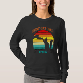 The best present for the father Vintage Best Cat D T-Shirt