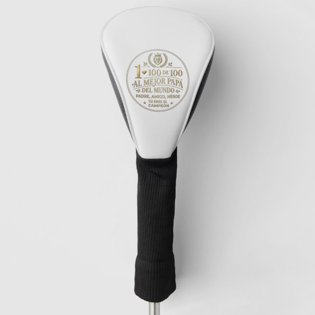 The Best World Dad / Funda para Driver Golf Headcover (Vorderseite)