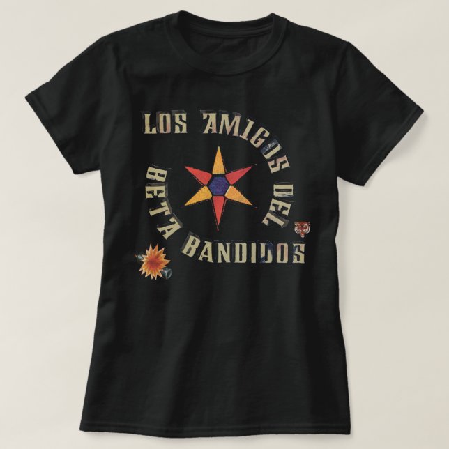 The Beta Band - Los Amigos del Beta Bandidos - 3 E T-Shirt (Design vorne)