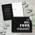 The BIG 40th Birthday Party Invitation Postkarte<br><div class="desc">Throwing a milestone 40th birthday party? These invitation postcards will get guests excited to attend your party. MATCHING items in our store.</div>