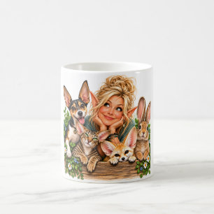 The Big Ears Club   Lustiger Elf & Tier Kaffeebech Kaffeetasse