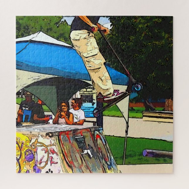 The Big Jump - Scooter Trick Puzzle (Vertikal)