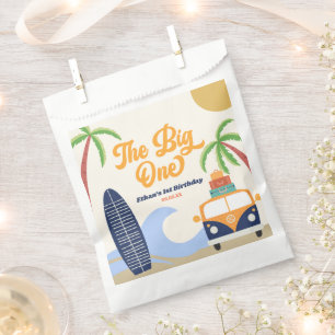 The Big One Beach Surf Blau 1. Geburtstagsfeier Geschenktütchen
