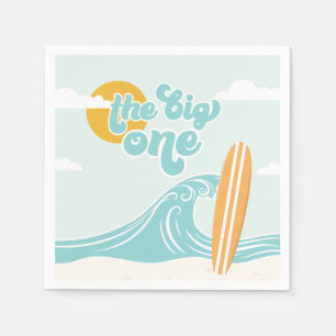 The Big One Surf Beach 1. Geburtstag Serviette