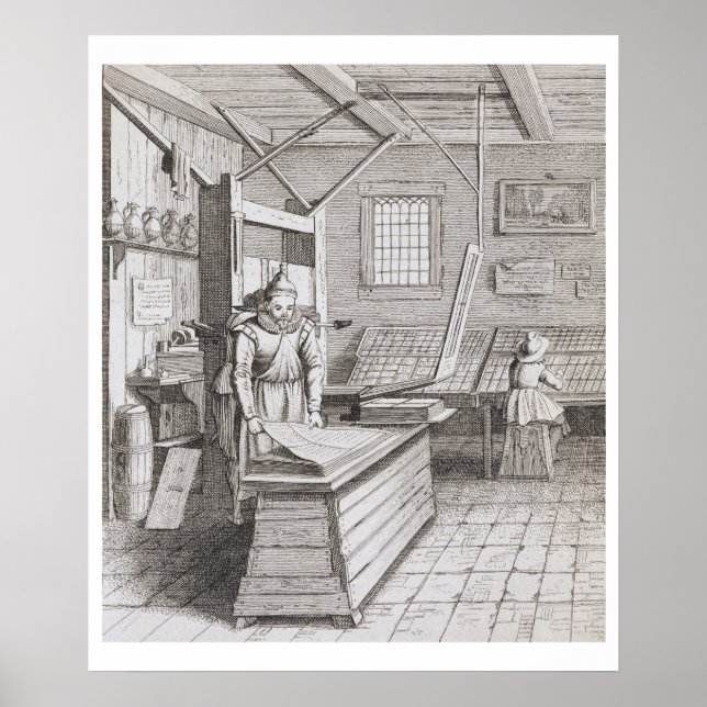 The bindery of Laurens Janszoon Koster Poster (Vorne)