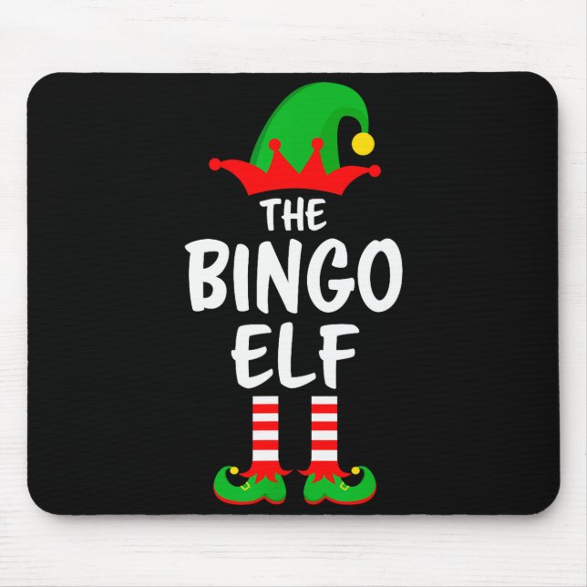 The Bingo Elf Matching Family Christmas  Mousepad (Vorne)