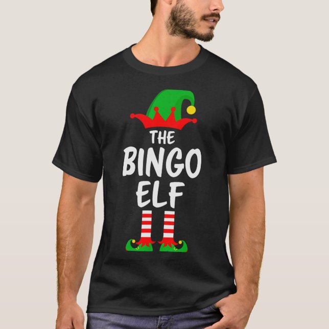 The Bingo Elf Matching Family Christmas  T-Shirt (Vorderseite)