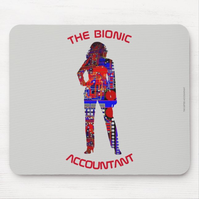 "The Bionic Accountant" Mousepad (Vorne)