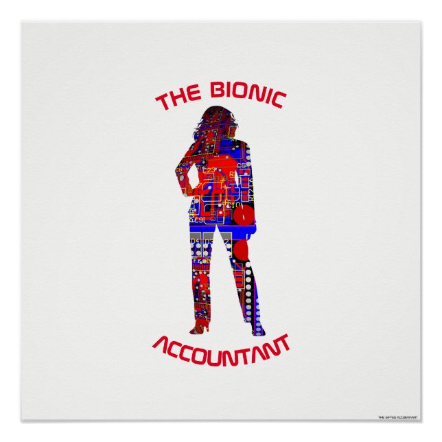 "The Bionic Accountant" Poster (Vorderseite)