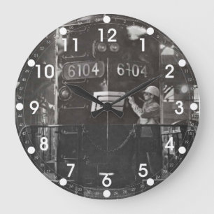 The Birth of The Penn Central Railroad Wall Clock Große Wanduhr