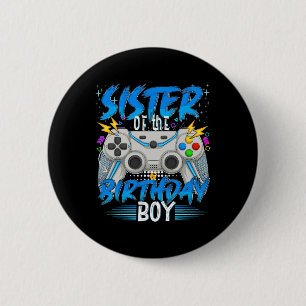The Birthday Boy Video Game Birthday Gamer Boys Button