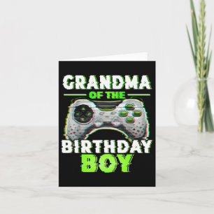 The Birthday Boy Video Gamer Matching Family Karte