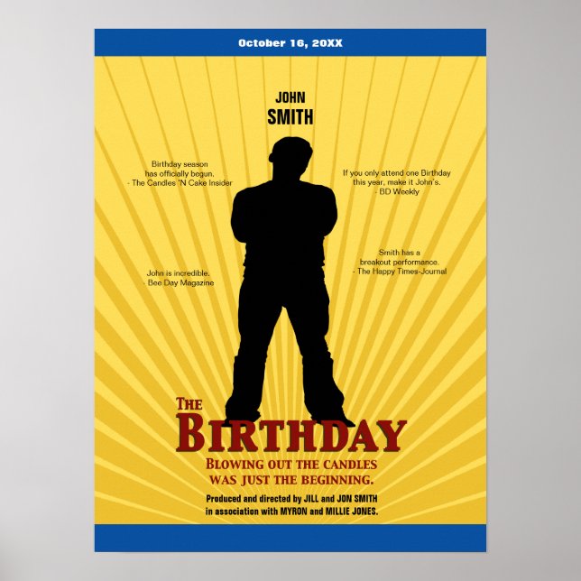 The Birthday Movie Poster (Junge) (Vorne)