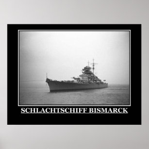 The Bismarck Vintage Poster Print