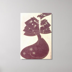 The Black Cape, Illustration für die englische Red Leinwanddruck